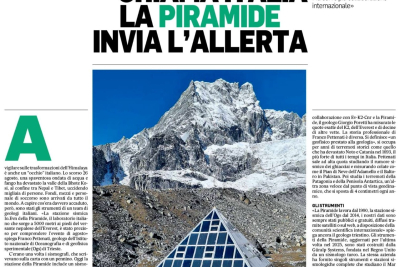 Il Messaggero: Everest chiama Italia. La Piramide invia l'allerta